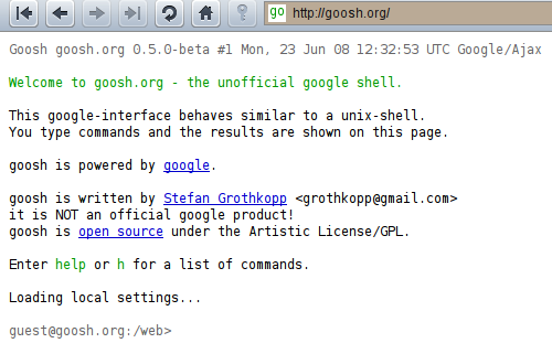 Google shell